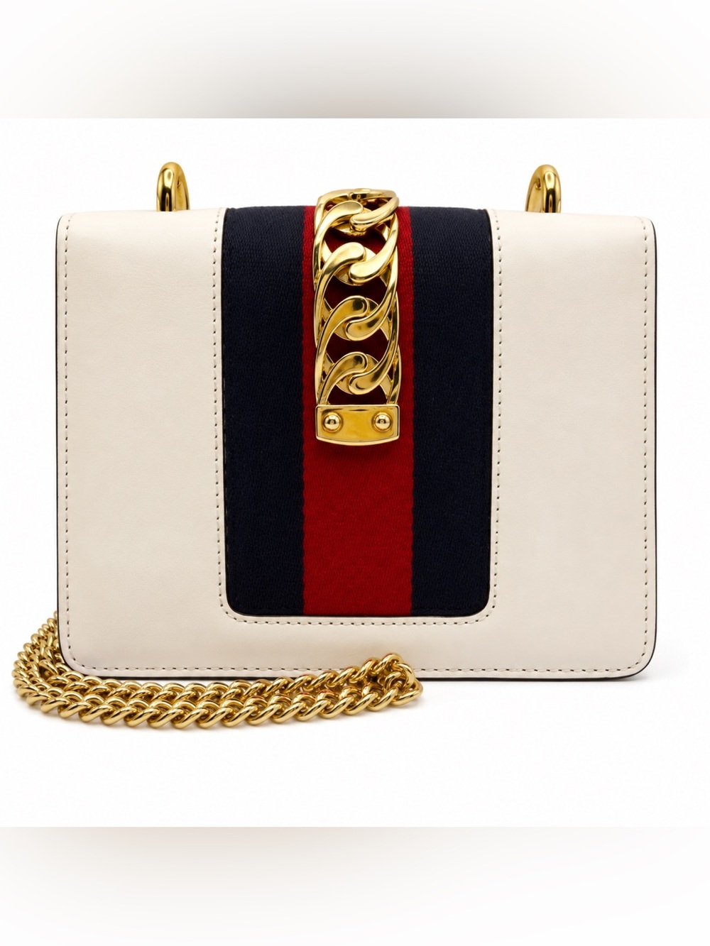 A condition! Gucci 2016-2025 Mini calfskin leather Sylvie satchel - Picture 2 of 11
